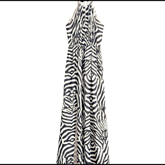 H&M | Dresses | Hm Zebra Print Maxi | Poshmark